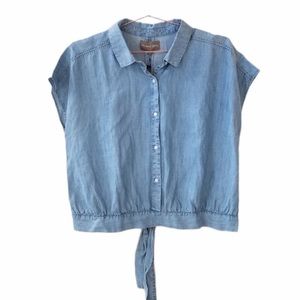 Michael Stars Dolman Denim Blouse